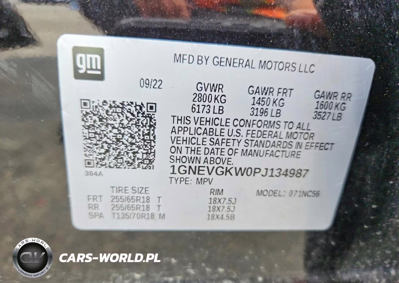 2023 Chevrolet Traverse Lt VIN:1GNEVGKW0PJ134987 - 13