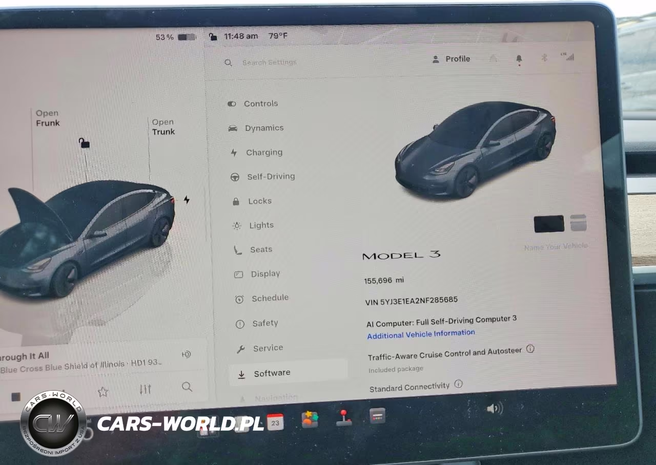 2022 Tesla Model 3 VIN:5YJ3E1EA2NF285685 - 9