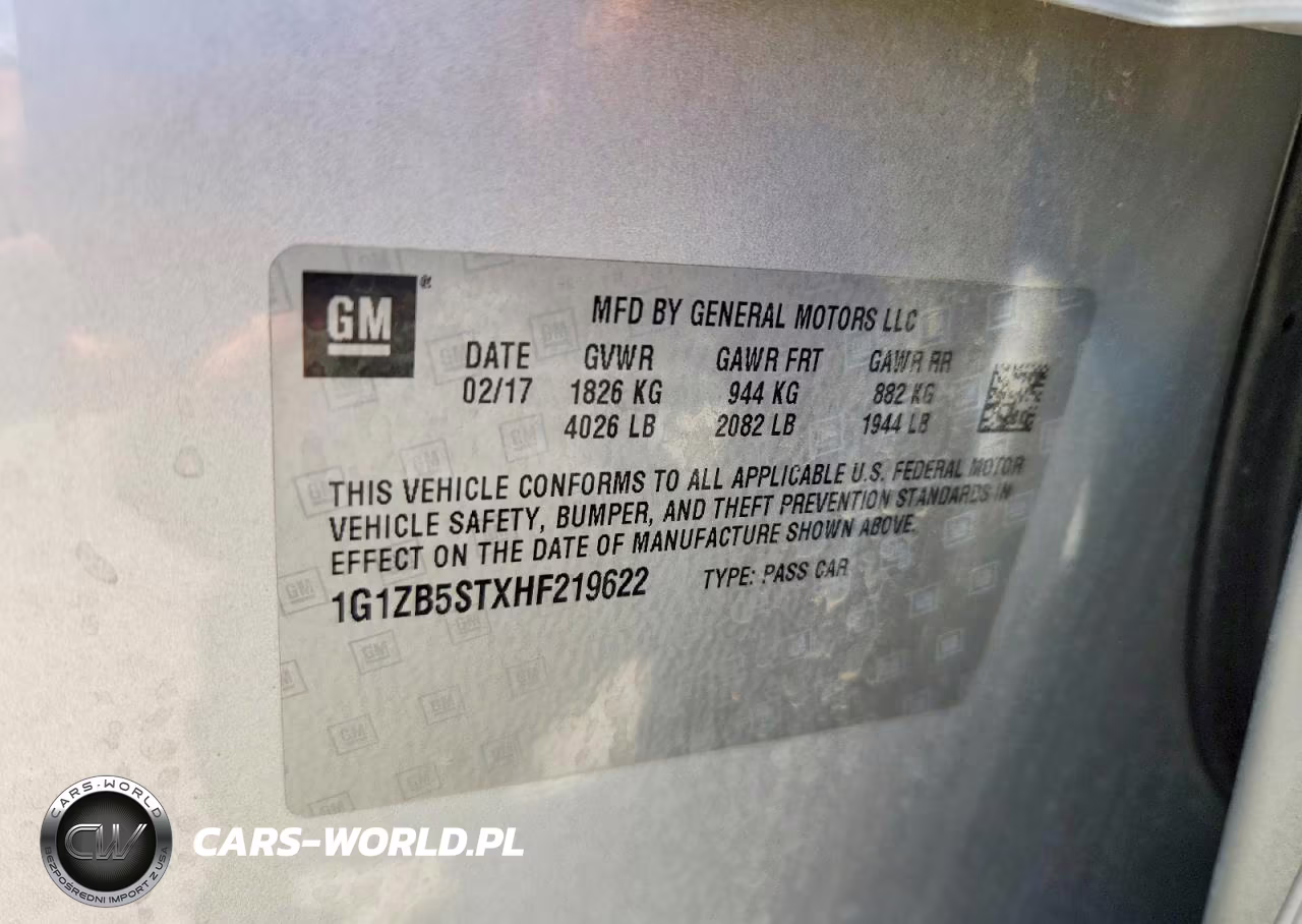 2017 Chevrolet Malibu Ls VIN:1G1ZB5STXHF219622 - 12
