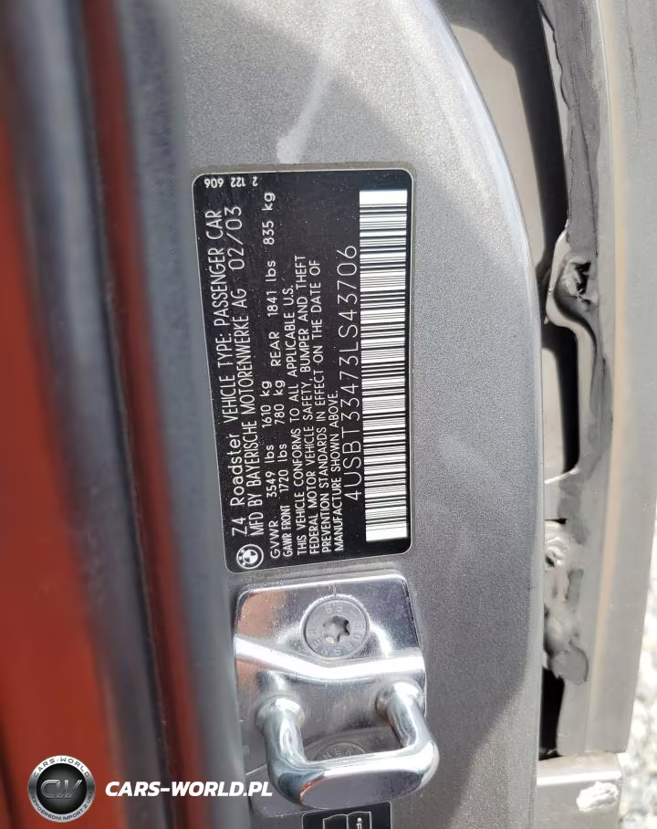 2003 BMW Z4 2.5 VIN:4USBT33473LS43706 - 12