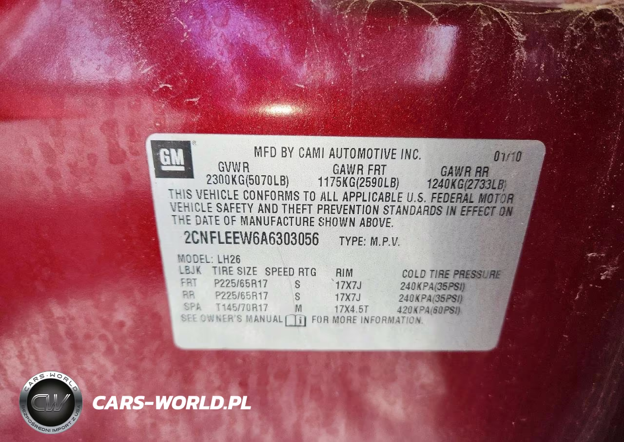 2010 Chevrolet Equinox Lt VIN:2CNFLEEW6A6303056 - 14