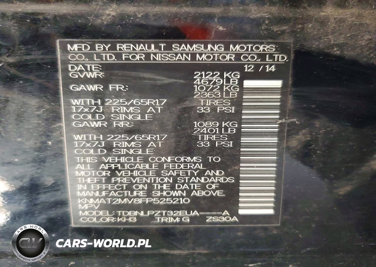 2015 Nissan Rogue S VIN:KNMAT2MV8FP525210 - 13
