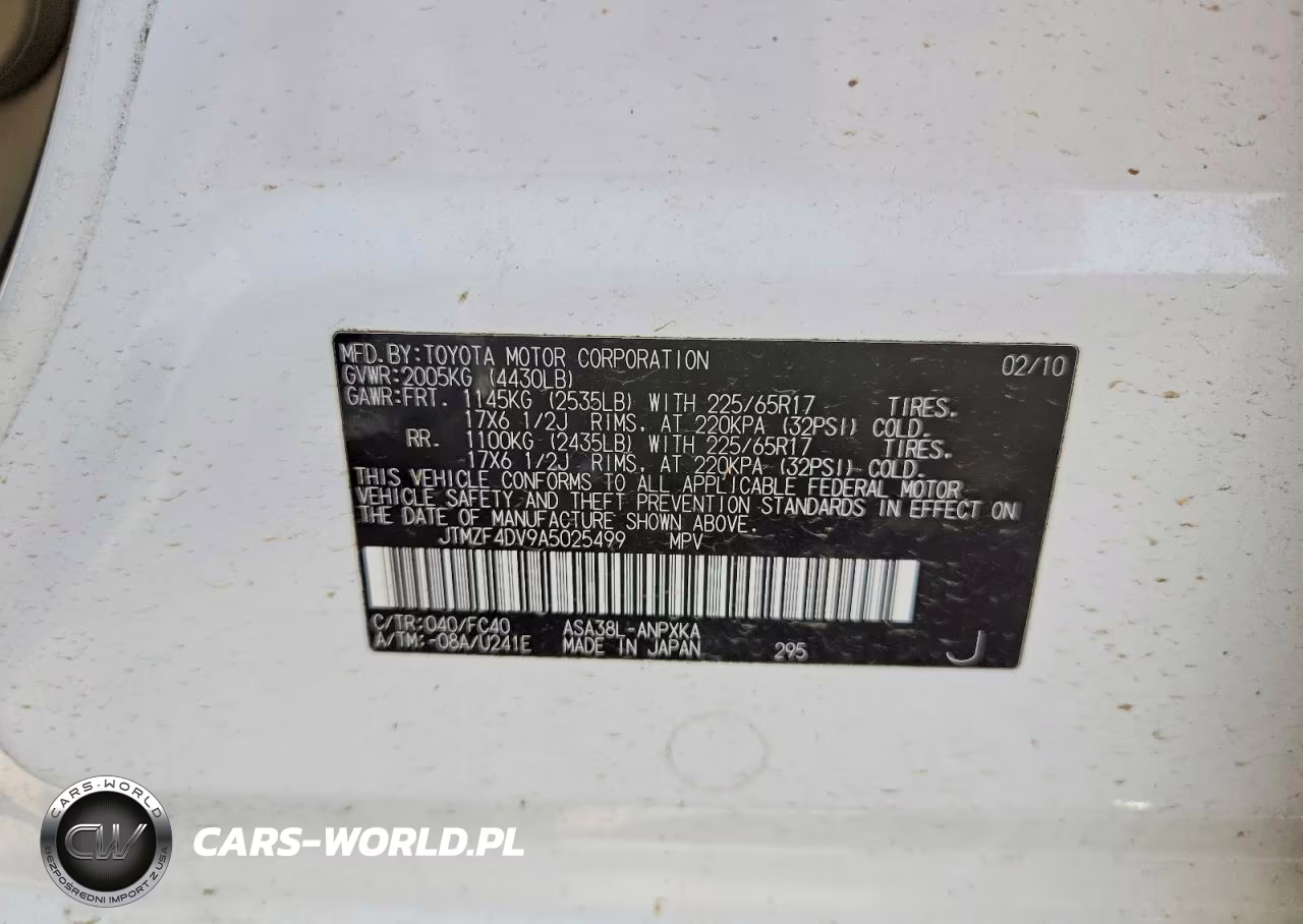 2010 Toyota Rav4 Base VIN:JTMZF4DV9A5025499 - 13