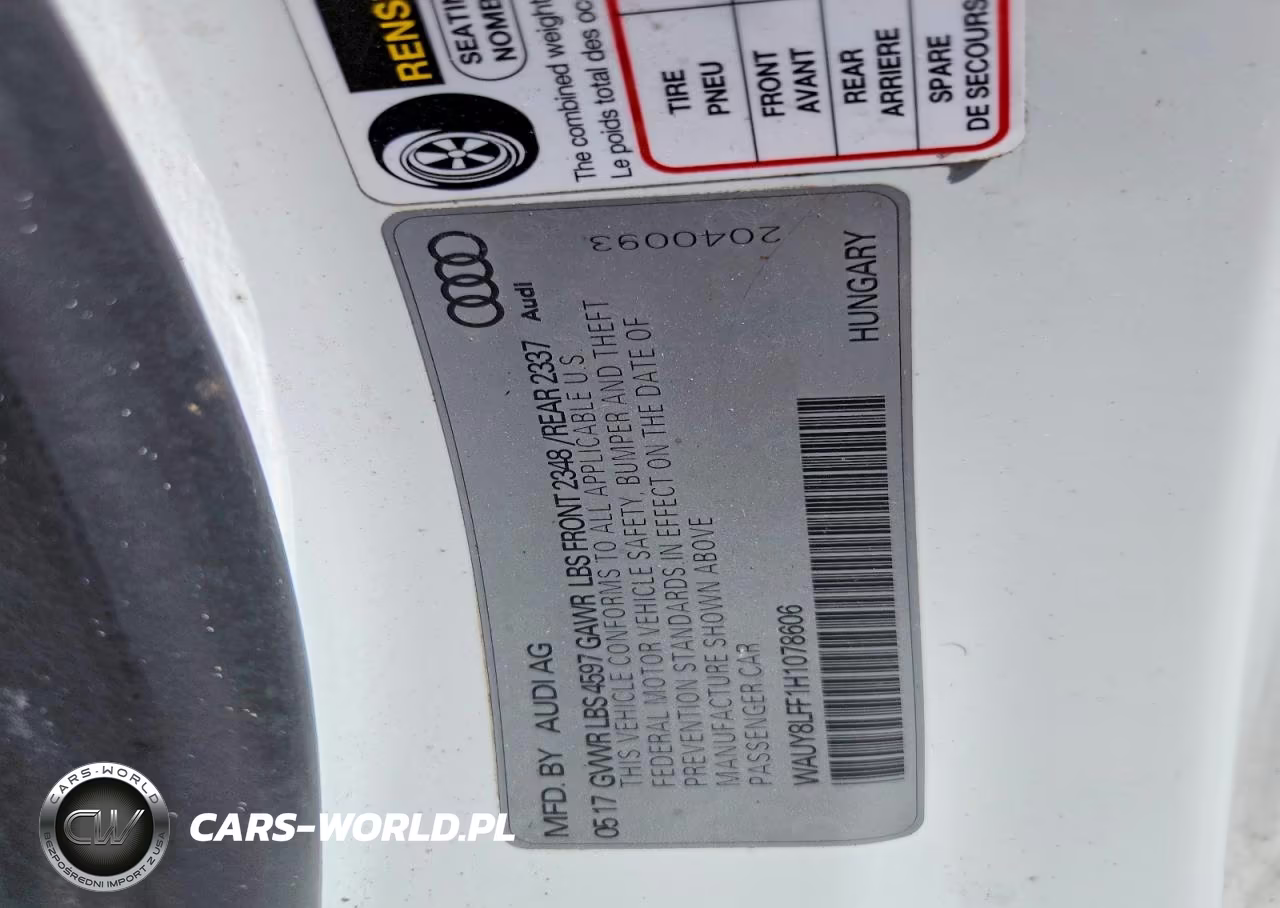 2017 Audi A3 Premium Plus VIN:WAUY8LFF1H1078606 - 13