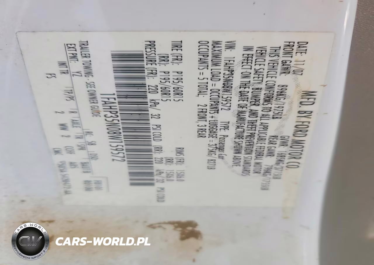2008 Ford Focus Se VIN:1FAHP35N08W159572 - 13