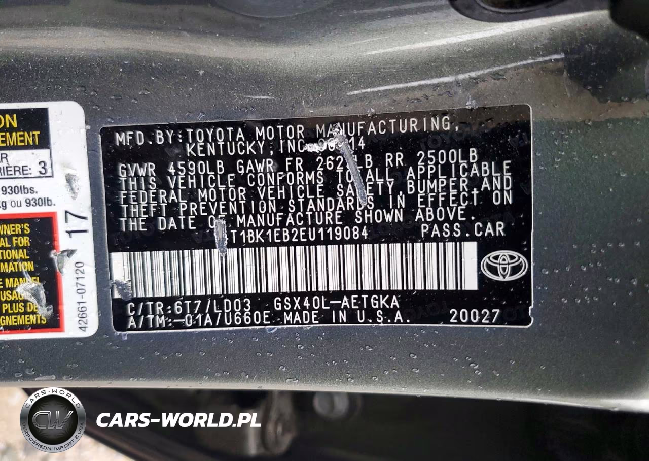 2014 Toyota Avalon Xle VIN:4T1BK1EB2EU119084 - 13
