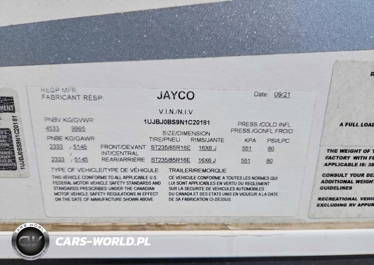 2022 Jayco Jay Recreational Vehicle (Rv) VIN:1UJBJ0BS9N1C20181 - 10