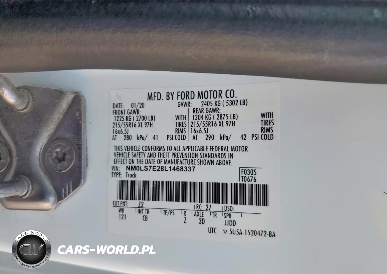 2020 Ford Transit Connect Xl Cargo Van VIN:NM0LS7E28L1468337 - 14