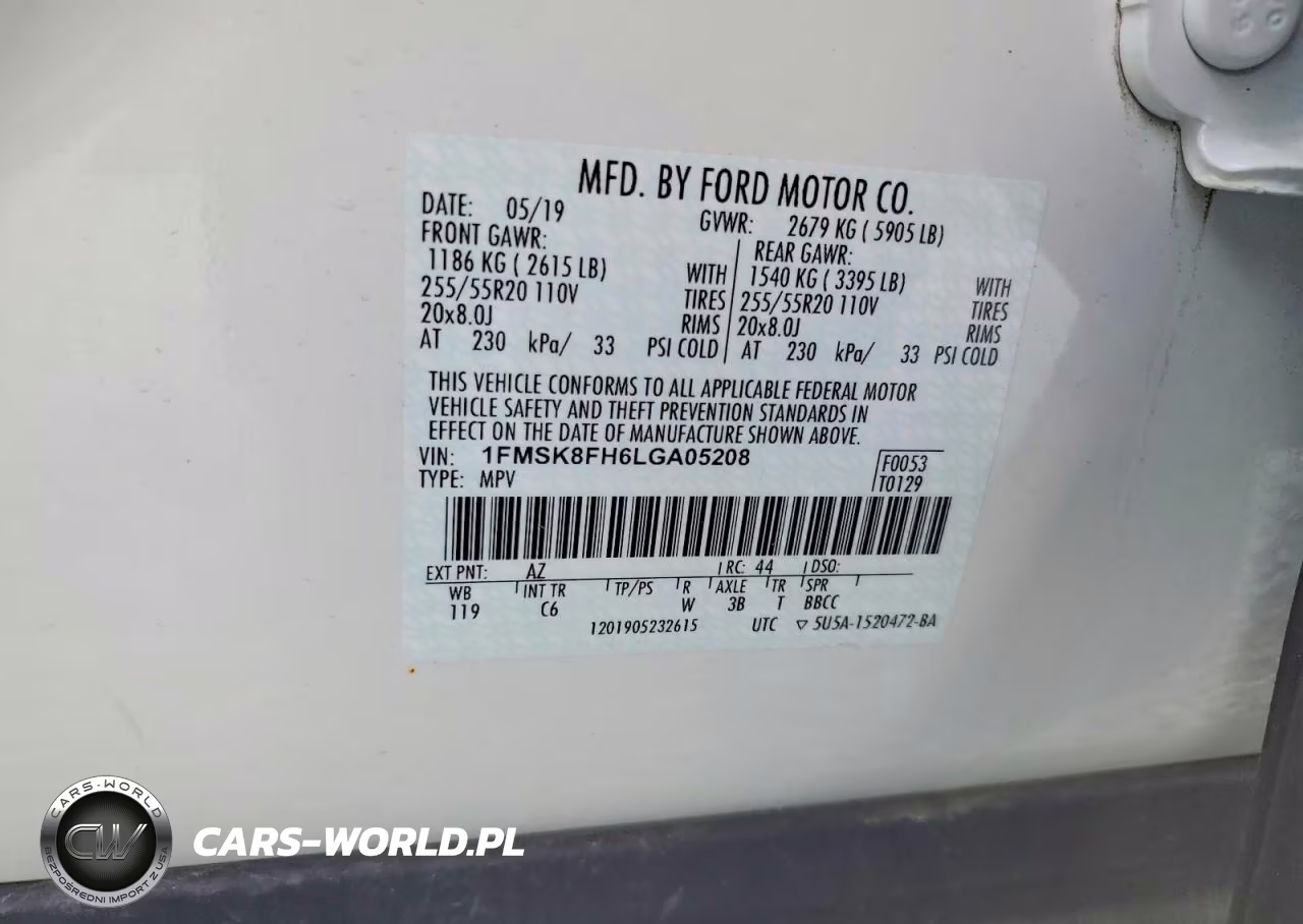 2020 Ford Explorer Limited VIN:1FMSK8FH6LGA05208 - 13