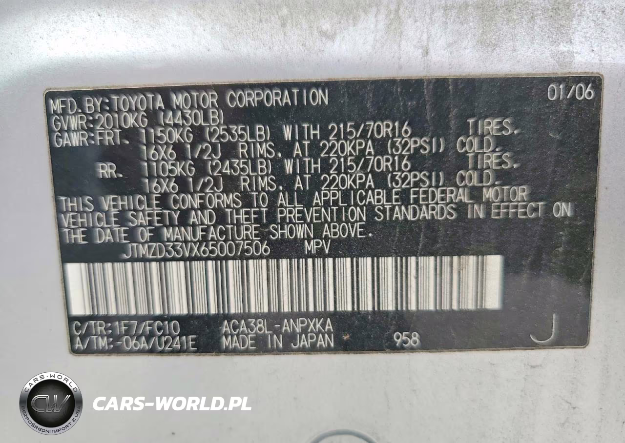 2006 Toyota Rav4 Base VIN:JTMZD33VX65007506 - 13