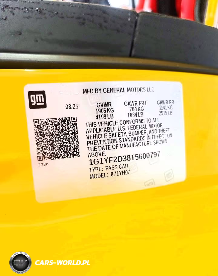 2026 Chevrolet Corvette Z06 3Lz VIN:1G1YF2D38T5600797 - 13