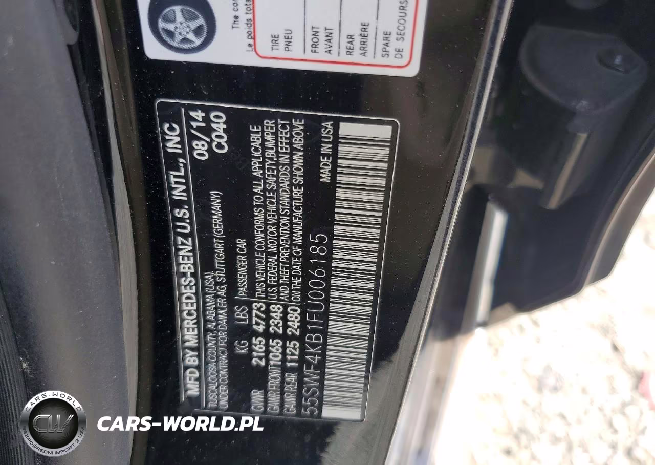 2015 Mercedes-Benz C 300 4Matic VIN:55SWF4KB1FU006185 - 13