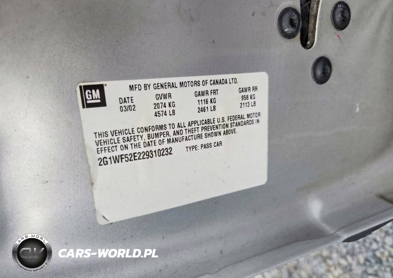 2002 Chevrolet Impala VIN:2G1WF52E229310232 - 12