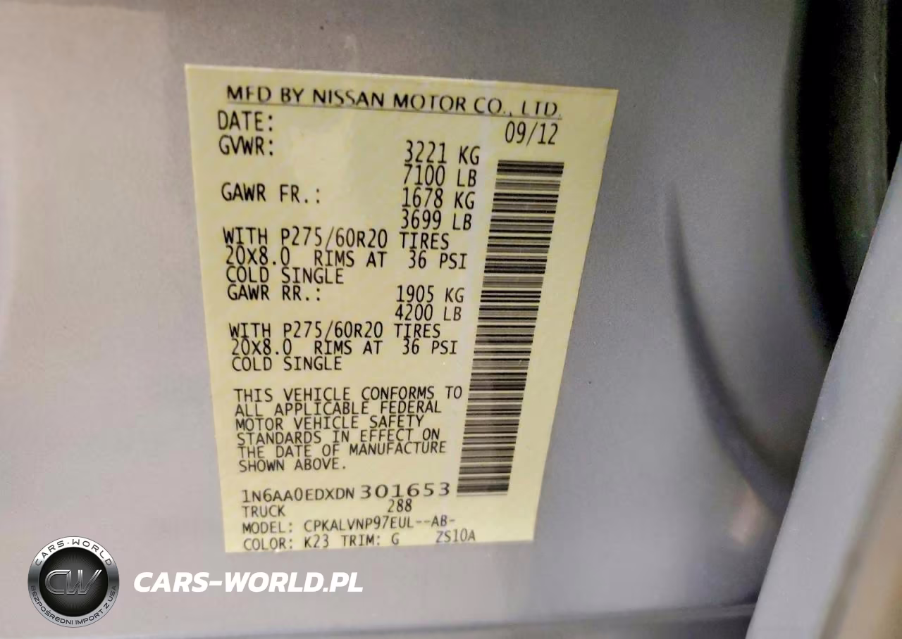 2013 Nissan Titan Sv VIN:1N6AA0EDXDN301653 - 13