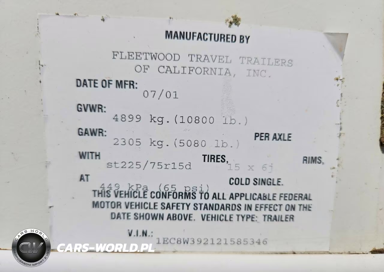 2002 Fleetwood Prowler Camper VIN:1EC8W392121585346 - 10