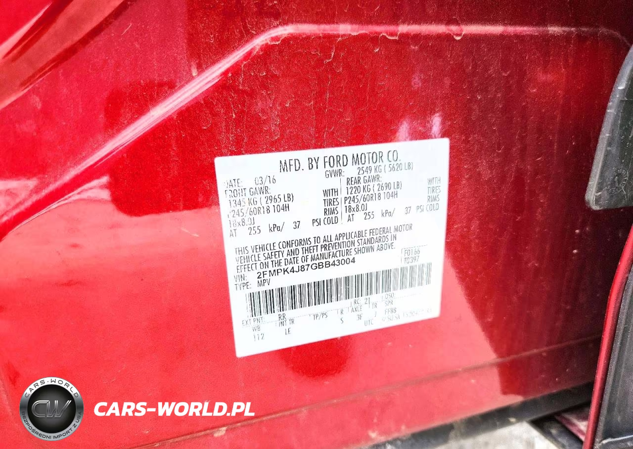 2016 Ford Edge Sel VIN:2FMPK4J87GBB43004 - 14
