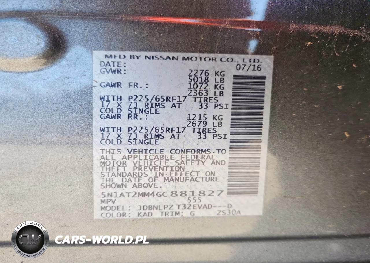 2016 Nissan Rogue VIN:5N1AT2MM4GC881827 - 13