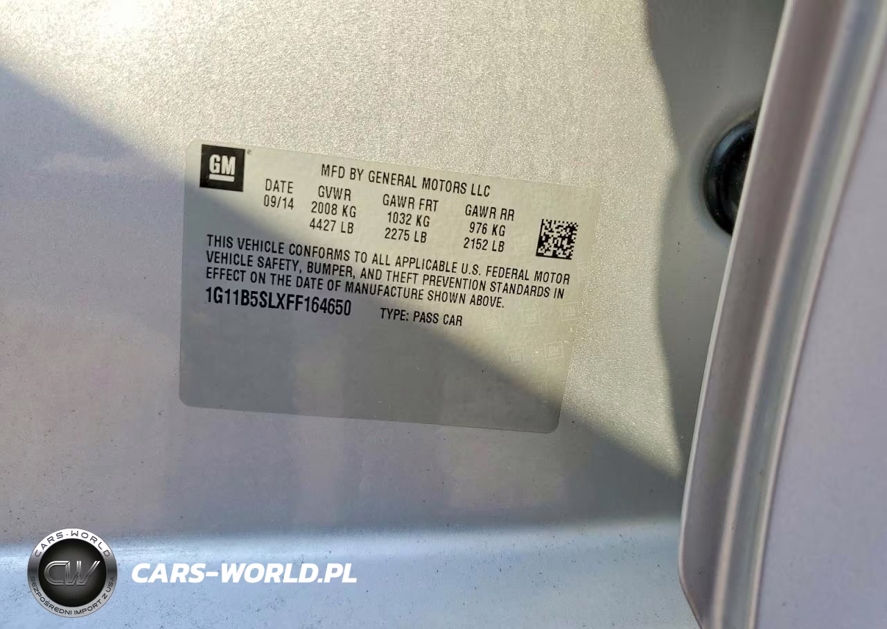 2015 Chevrolet Malibu Ls VIN:1G11B5SLXFF164650 - 12