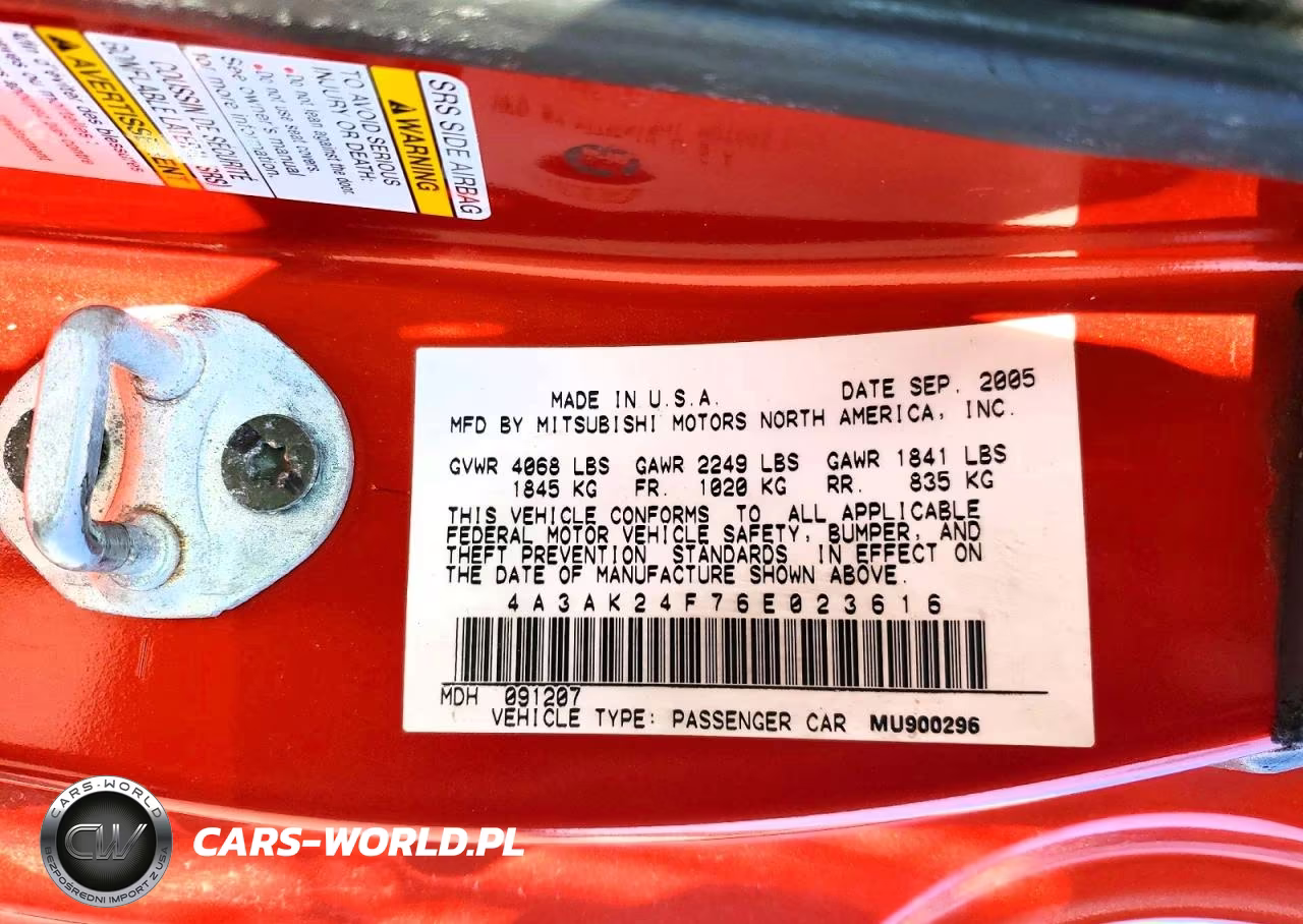 2006 Mitsubishi Eclipse Gs VIN:4A3AK24F76E023616 - 12
