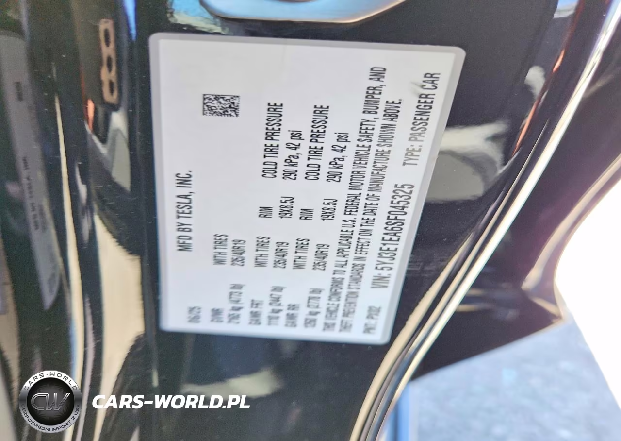2025 Tesla Model 3 VIN:5YJ3E1EA6SF045325 - 12