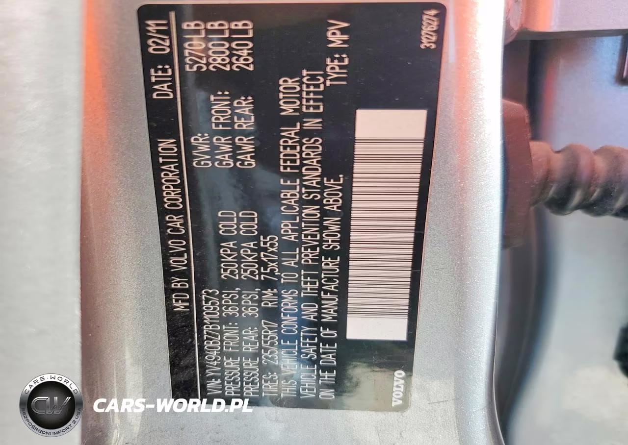 2011 Volvo Xc70 3.2 VIN:YV4940BZ7B1109573 - 12