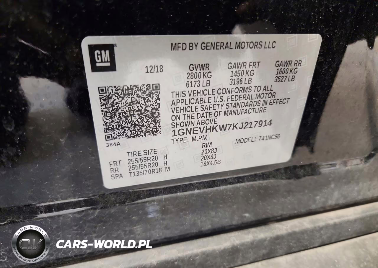 2019 Chevrolet Traverse Lt VIN:1GNEVHKW7KJ217914 - 13