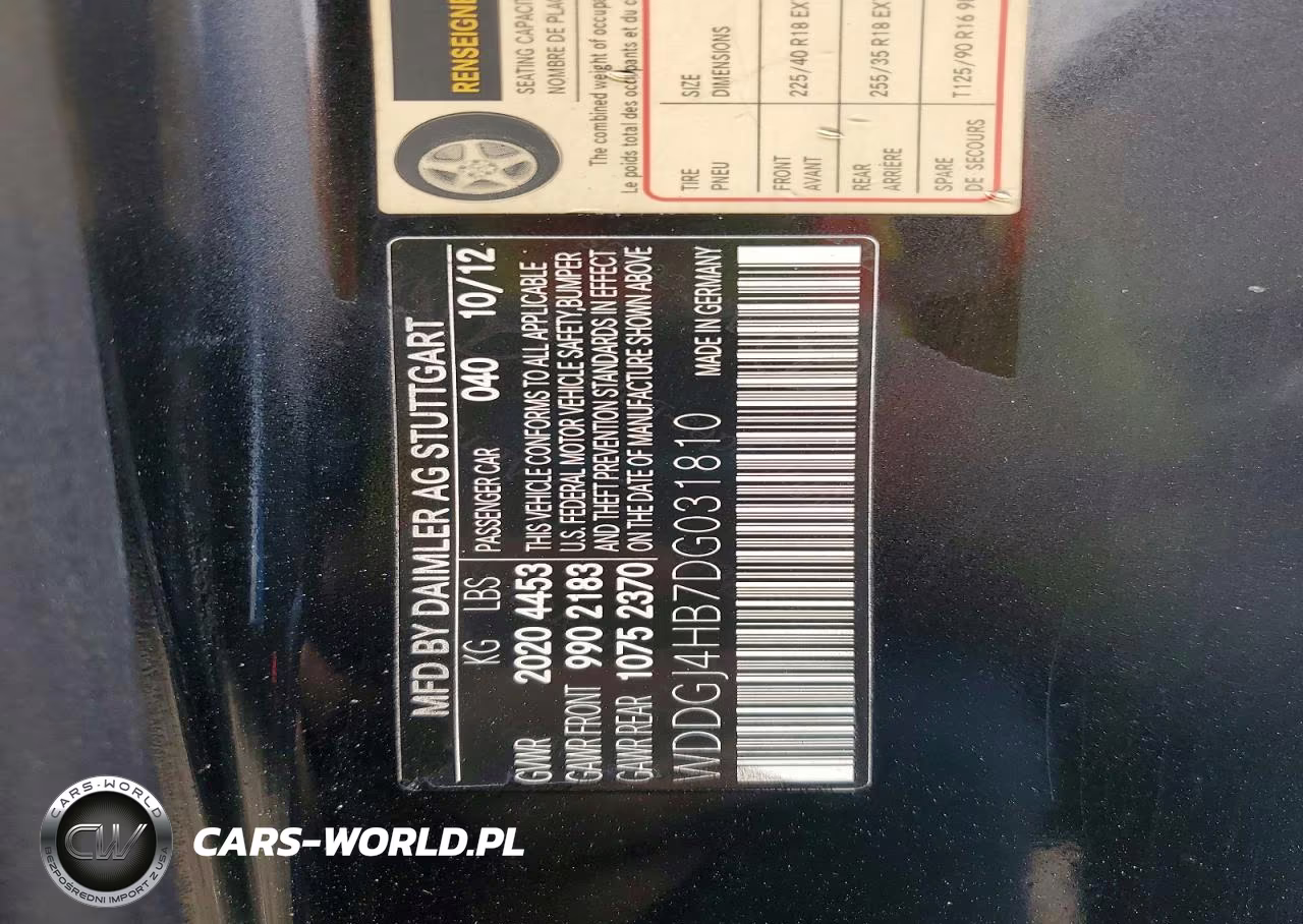 2013 Mercedes-Benz C 250 VIN:WDDGJ4HB7DG031810 - 12