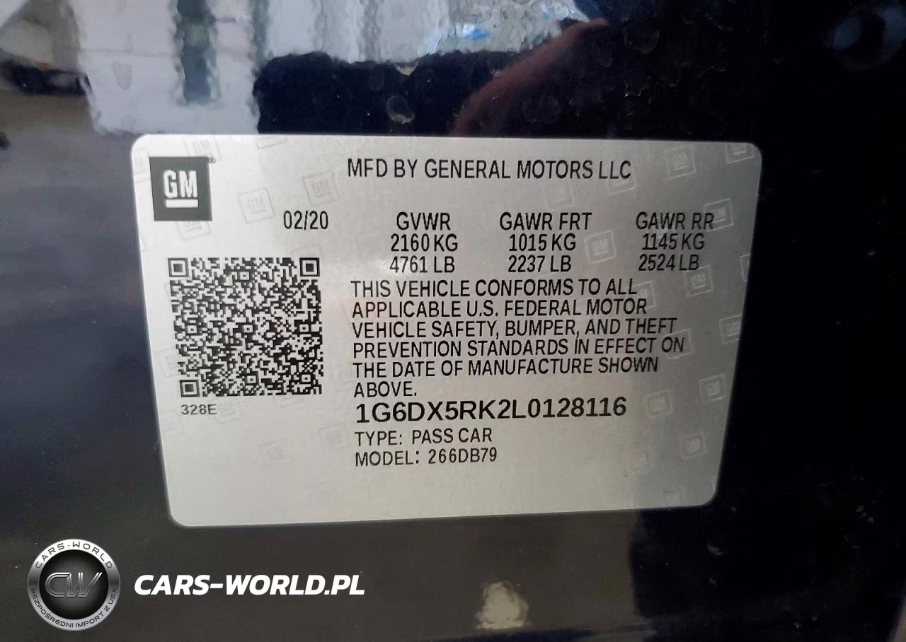 2020 Cadillac Ct5 Luxury VIN:1G6DX5RK2L0128116 - 12