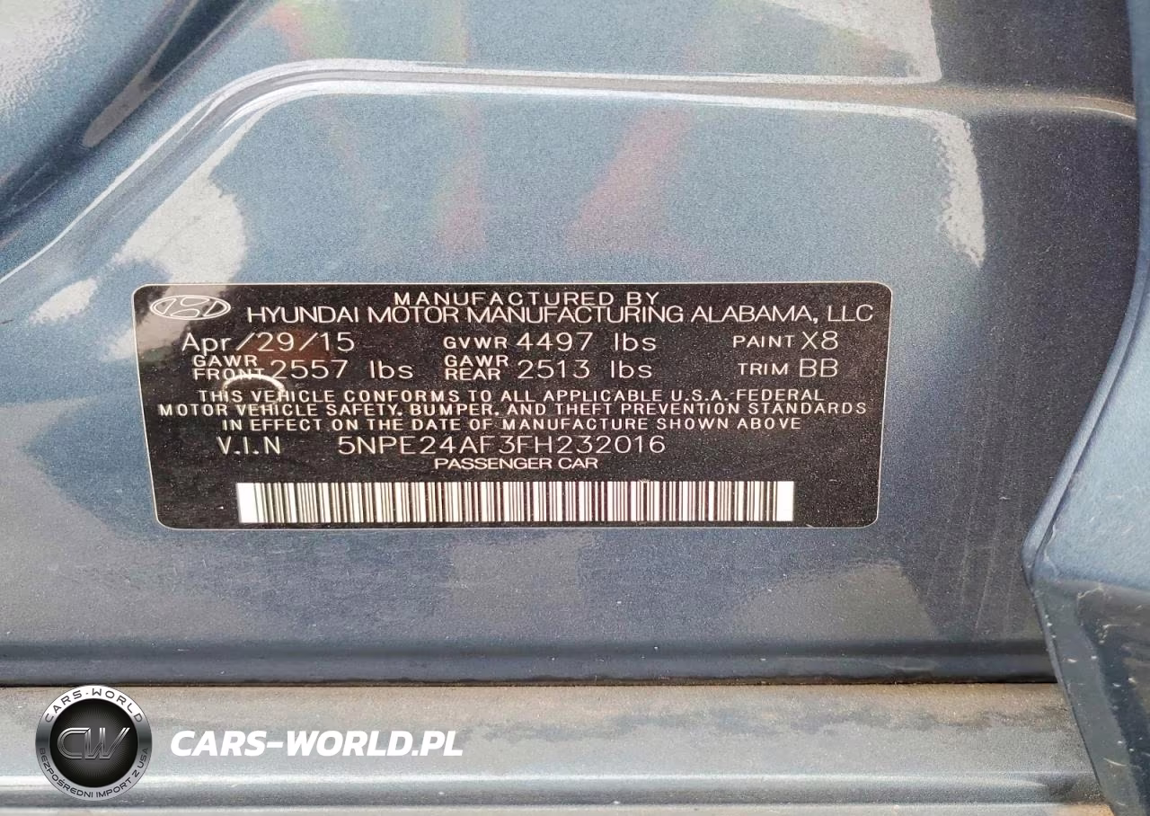 2015 Hyundai Sonata Se VIN:5NPE24AF3FH232016 - 13