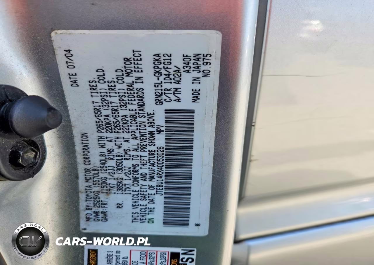 2004 Toyota 4Runner Sr5 VIN:JTEBU14RX40053026 - 14