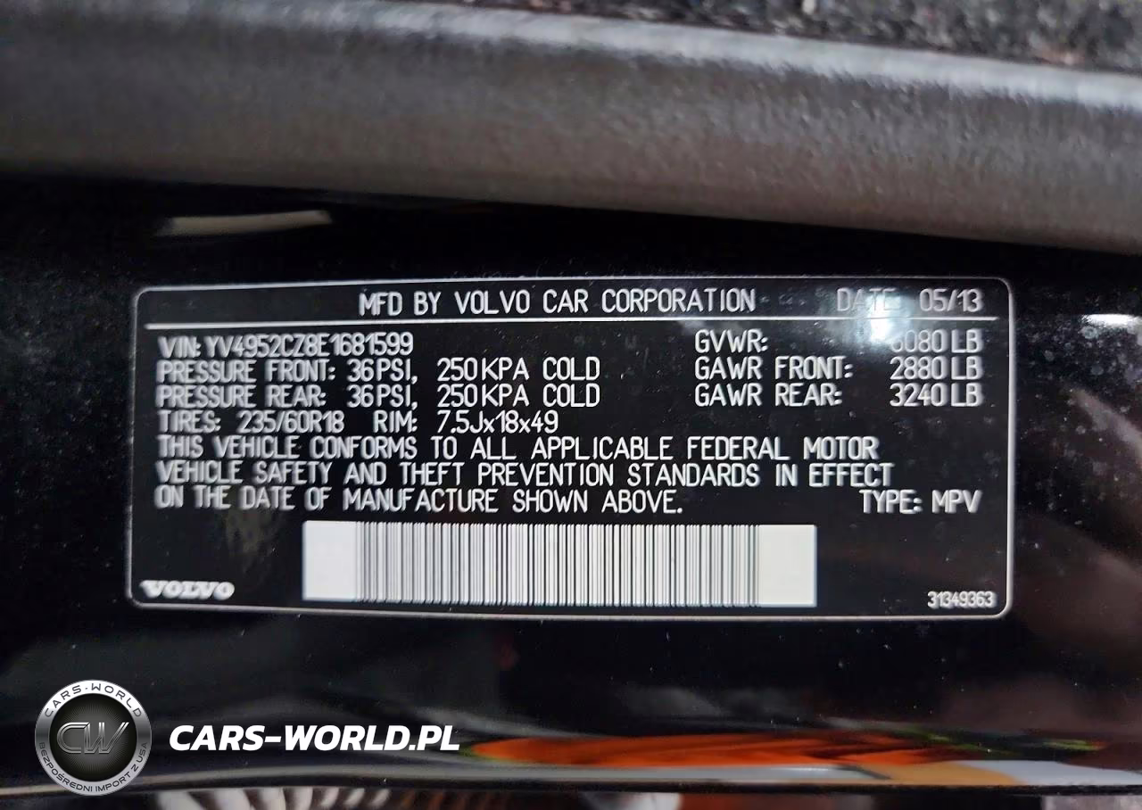 2014 Volvo Xc90 3.2 VIN:YV4952CZ8E1681599 - 13
