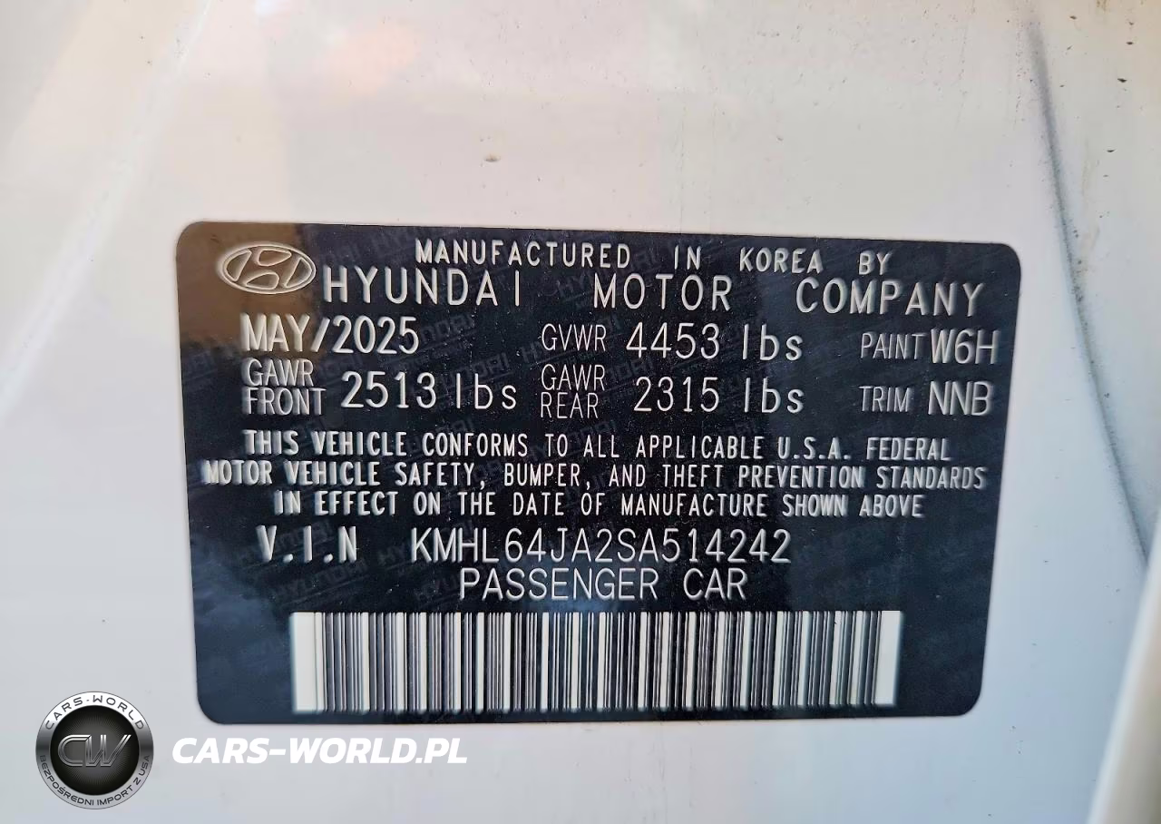 2025 Hyundai Sonata Sel VIN:KMHL64JA2SA514242 - 13