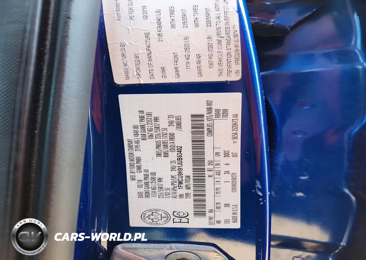 2018 Ford Escape Sel VIN:1FMCU9H91JUB63402 - 13