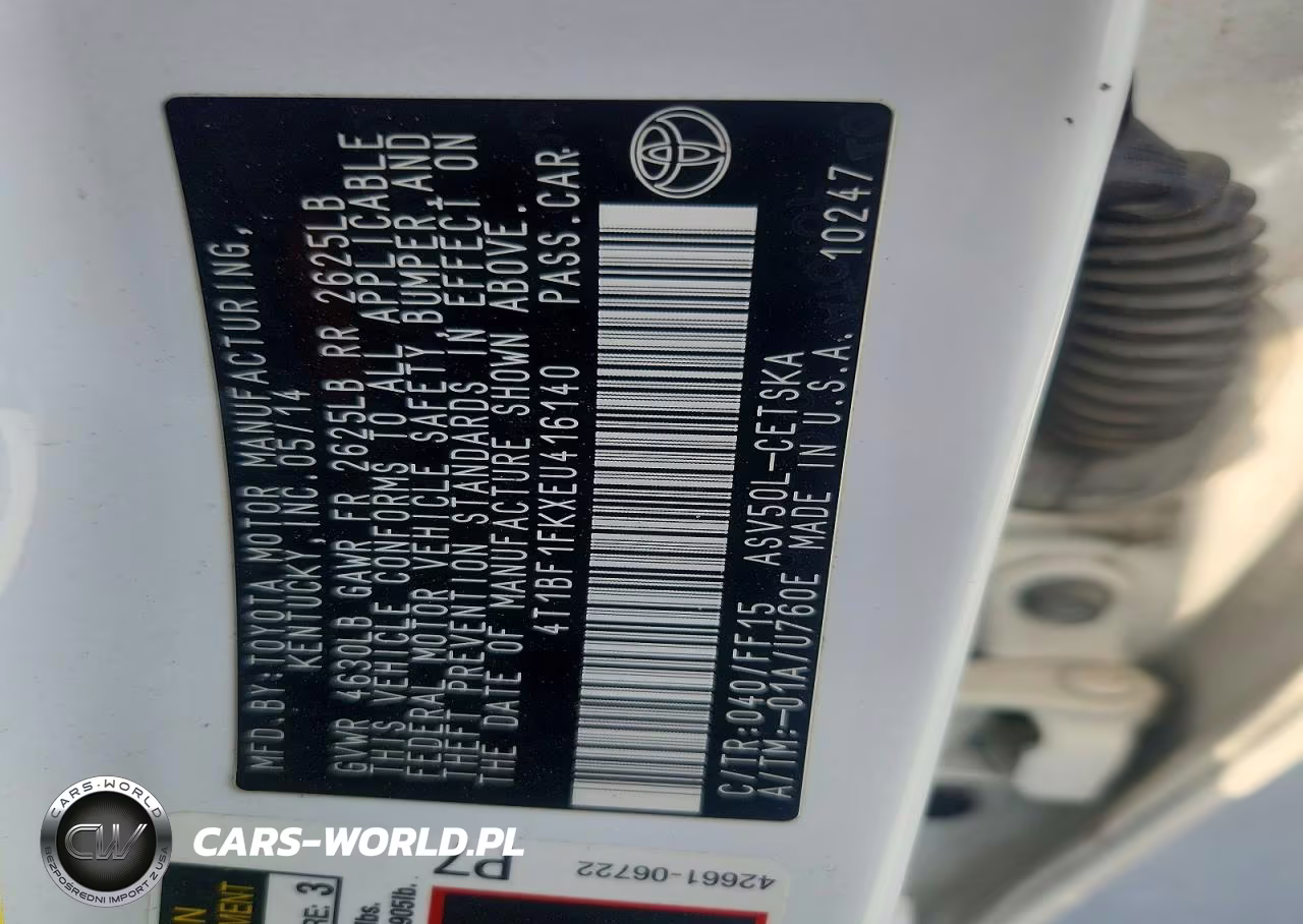 2014 Toyota Camry Se VIN:4T1BF1FKXEU416140 - 12