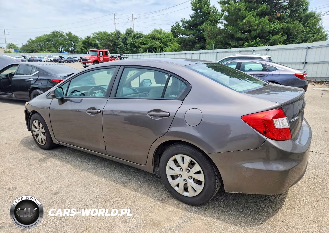2012 Honda Civic Lx VIN:19XFB2F55CE061021 - 2
