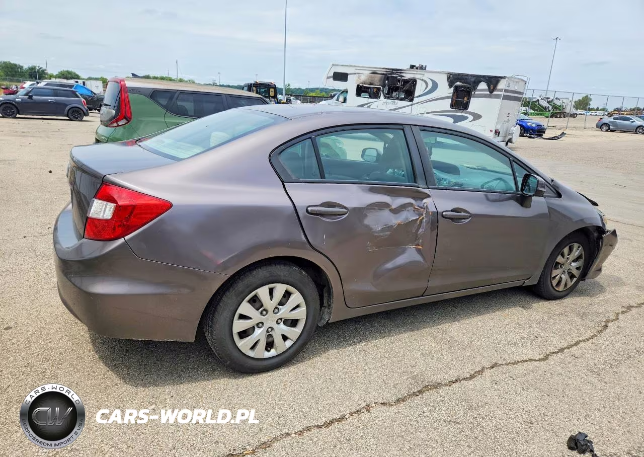 2012 Honda Civic Lx VIN:19XFB2F55CE061021 - 3