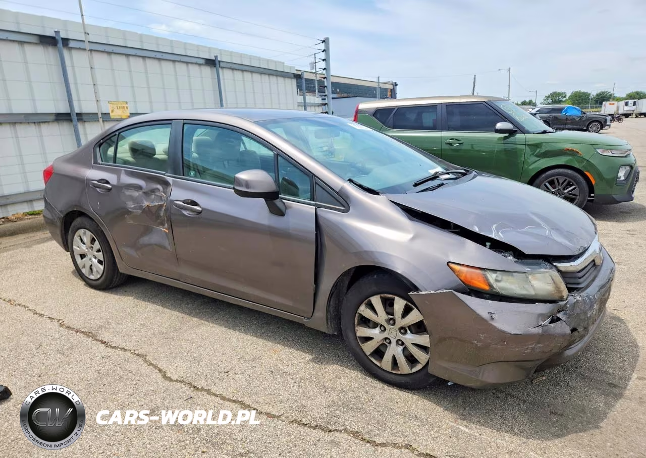 2012 Honda Civic Lx VIN:19XFB2F55CE061021 - 4