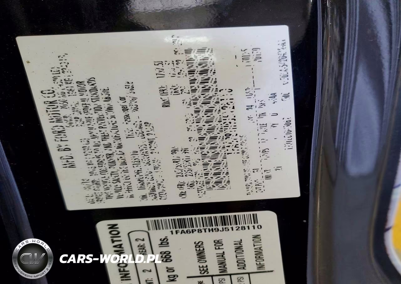 2018 Ford Mustang VIN:1FA6P8TH9J5128110 - 12