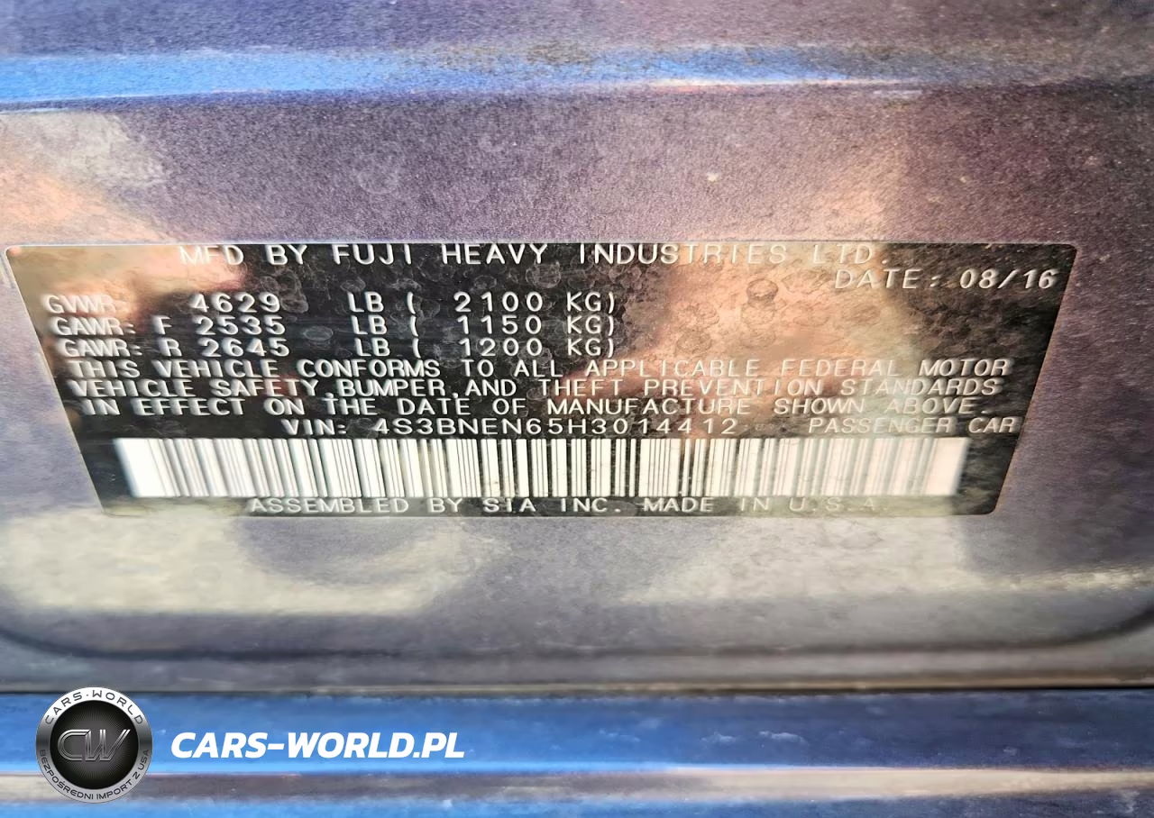2017 Subaru Legacy 3.6R Limited VIN:4S3BNEN65H3014412 - 13