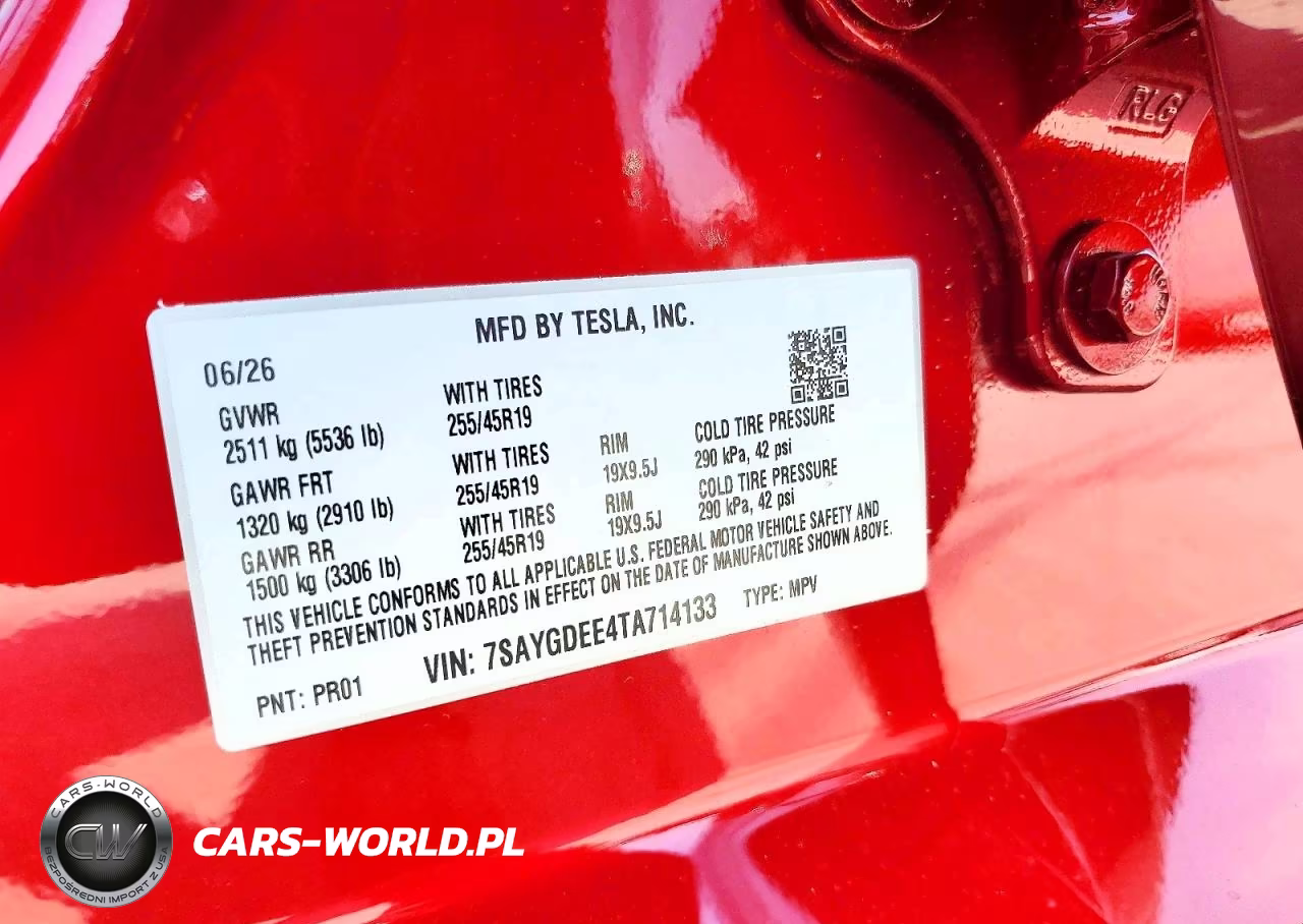 2026 Tesla Model Y VIN:7SAYGDEE4TA714133 - 14