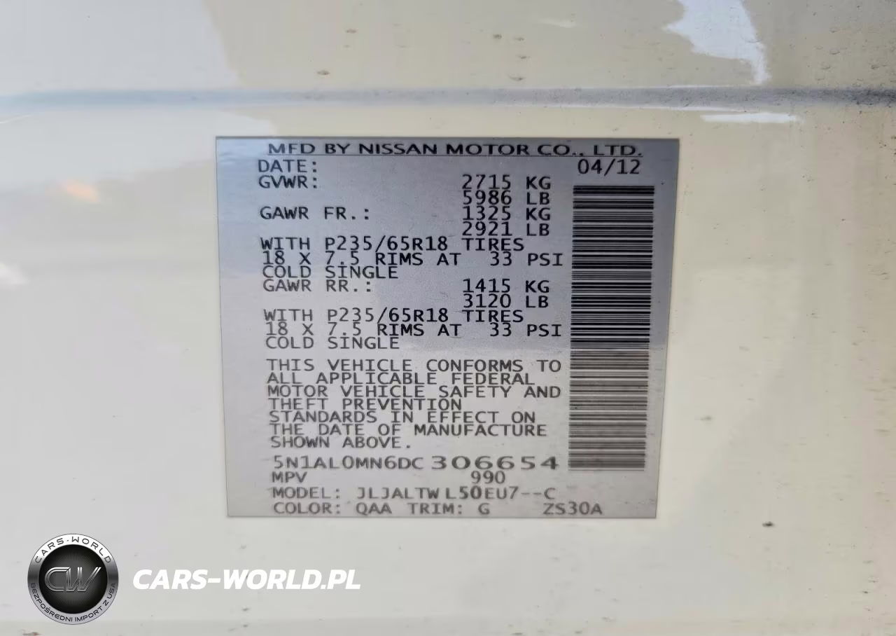 2013 Infiniti Jx35 Base VIN:5N1AL0MN6DC306654 - 14