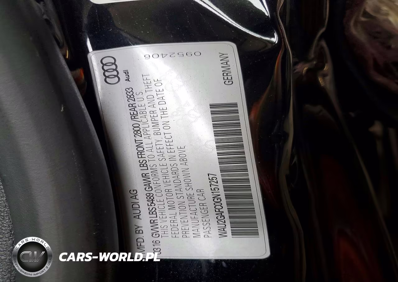 2016 Audi A7 Prestige VIN:WAU2GAFC0GN157257 - 12