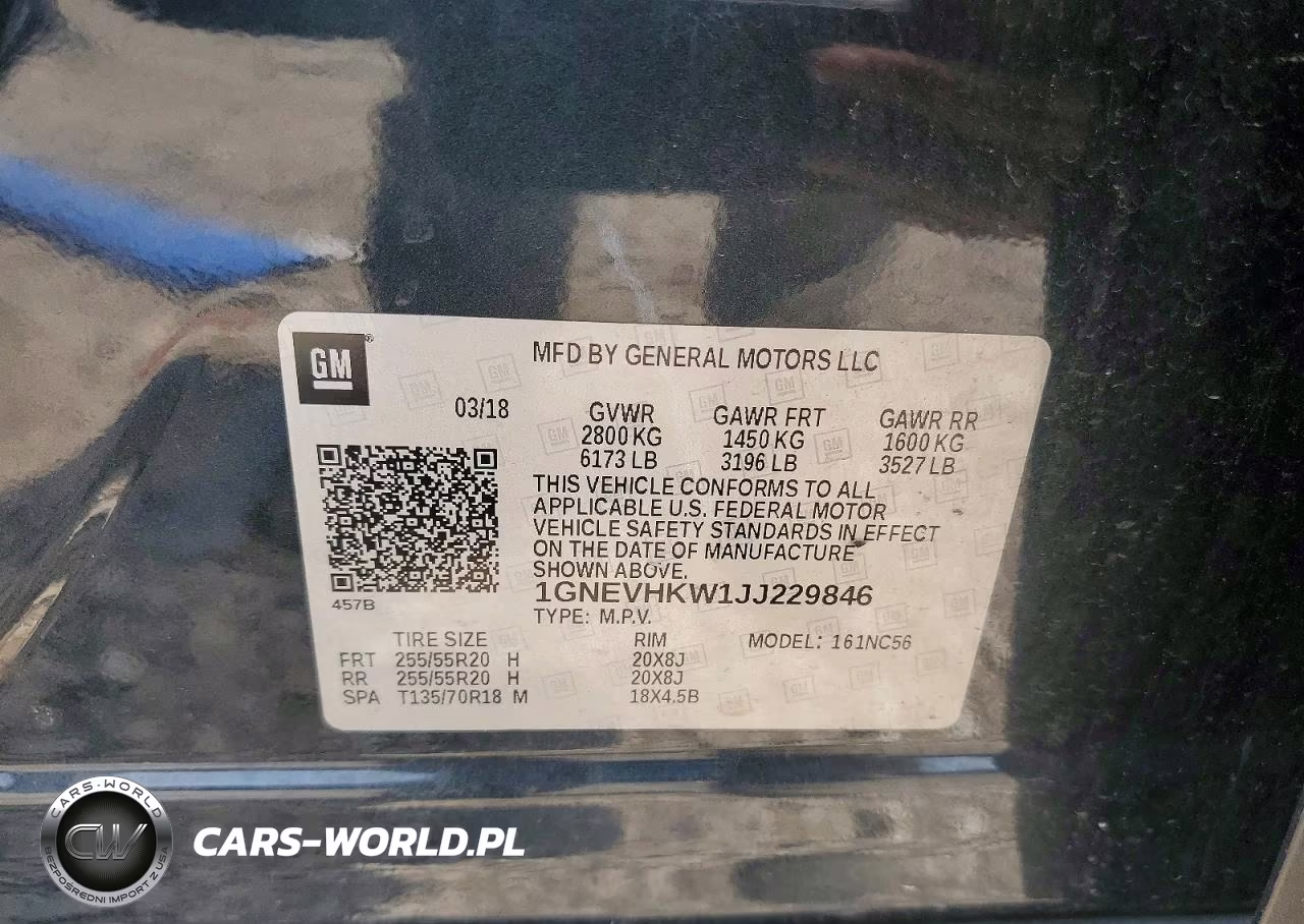 2018 Chevrolet Traverse Lt VIN:1GNEVHKW1JJ229846 - 13