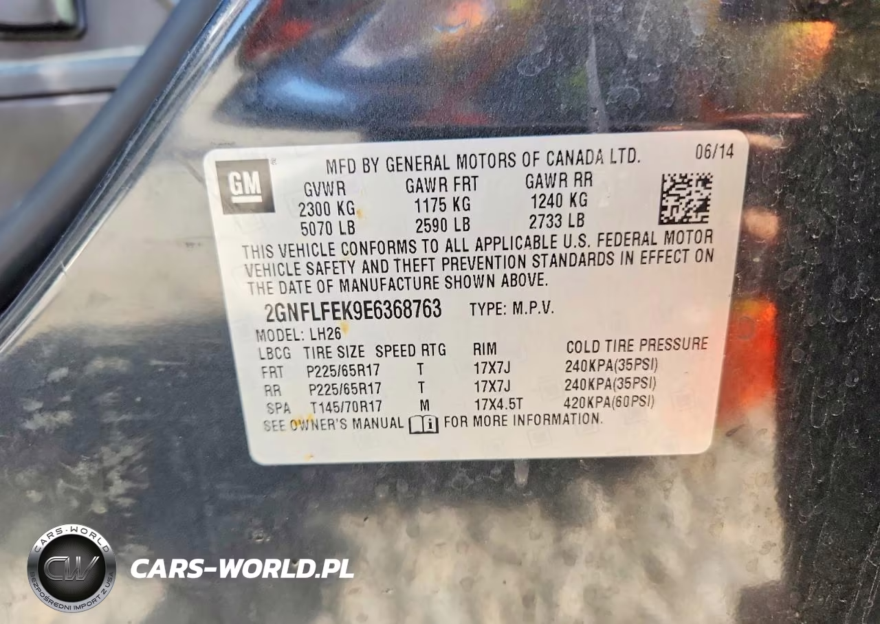 2014 Chevrolet Equinox Lt VIN:2GNFLFEK9E6368763 - 14