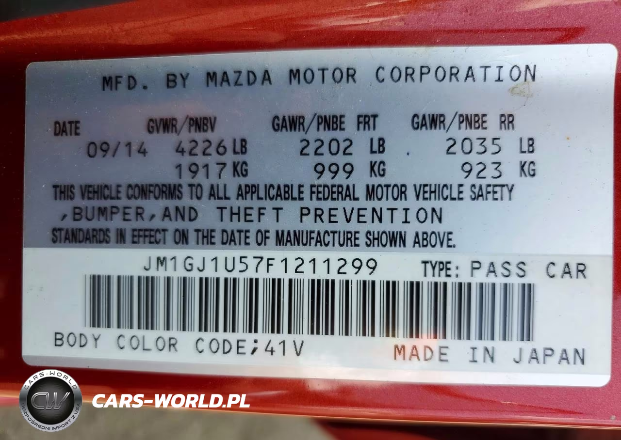 2015 Mazda 6 Sport VIN:JM1GJ1U57F1211299 - 12