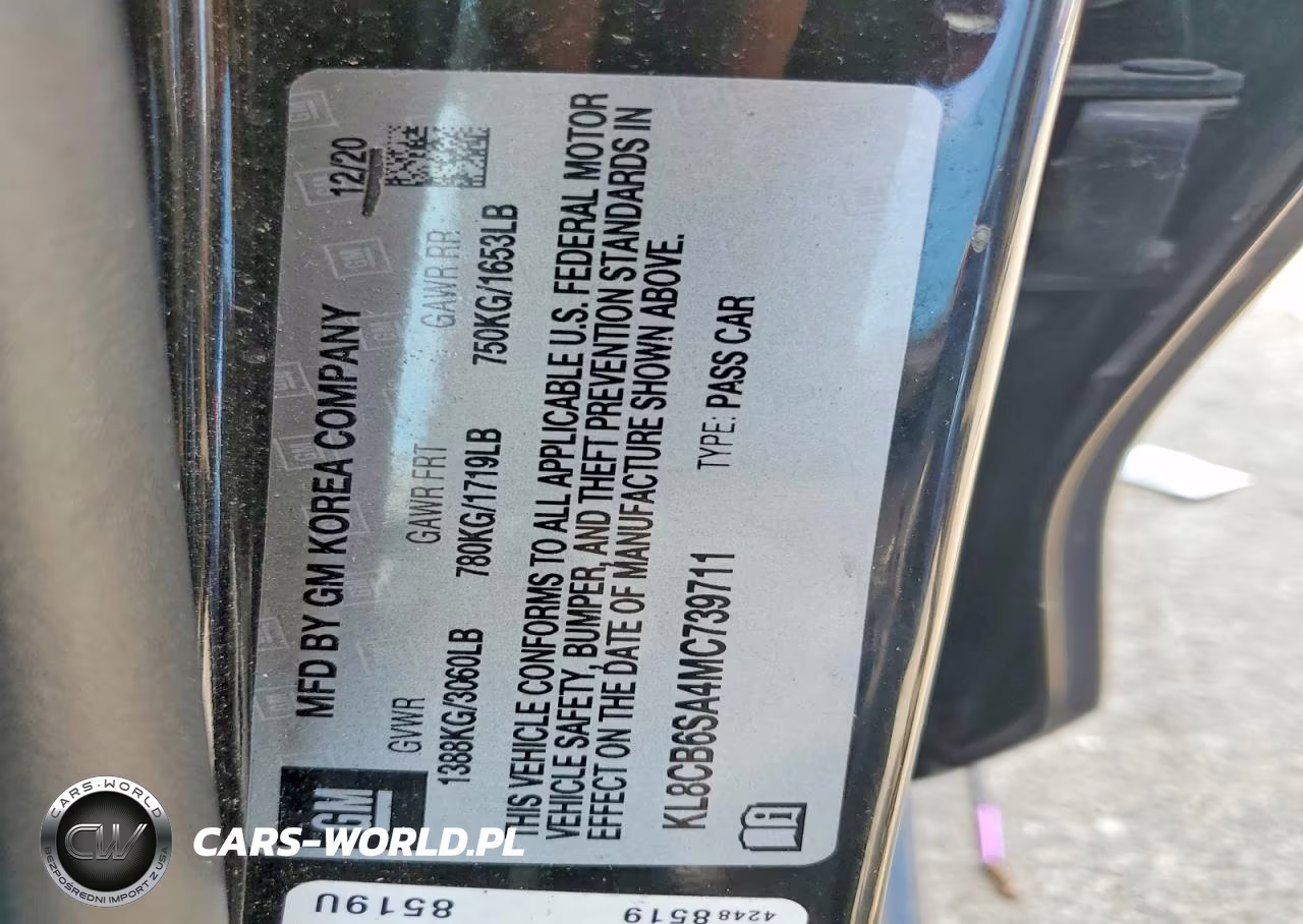 2021 Chevrolet Spark Ls VIN:KL8CB6SA4MC739711 - 12