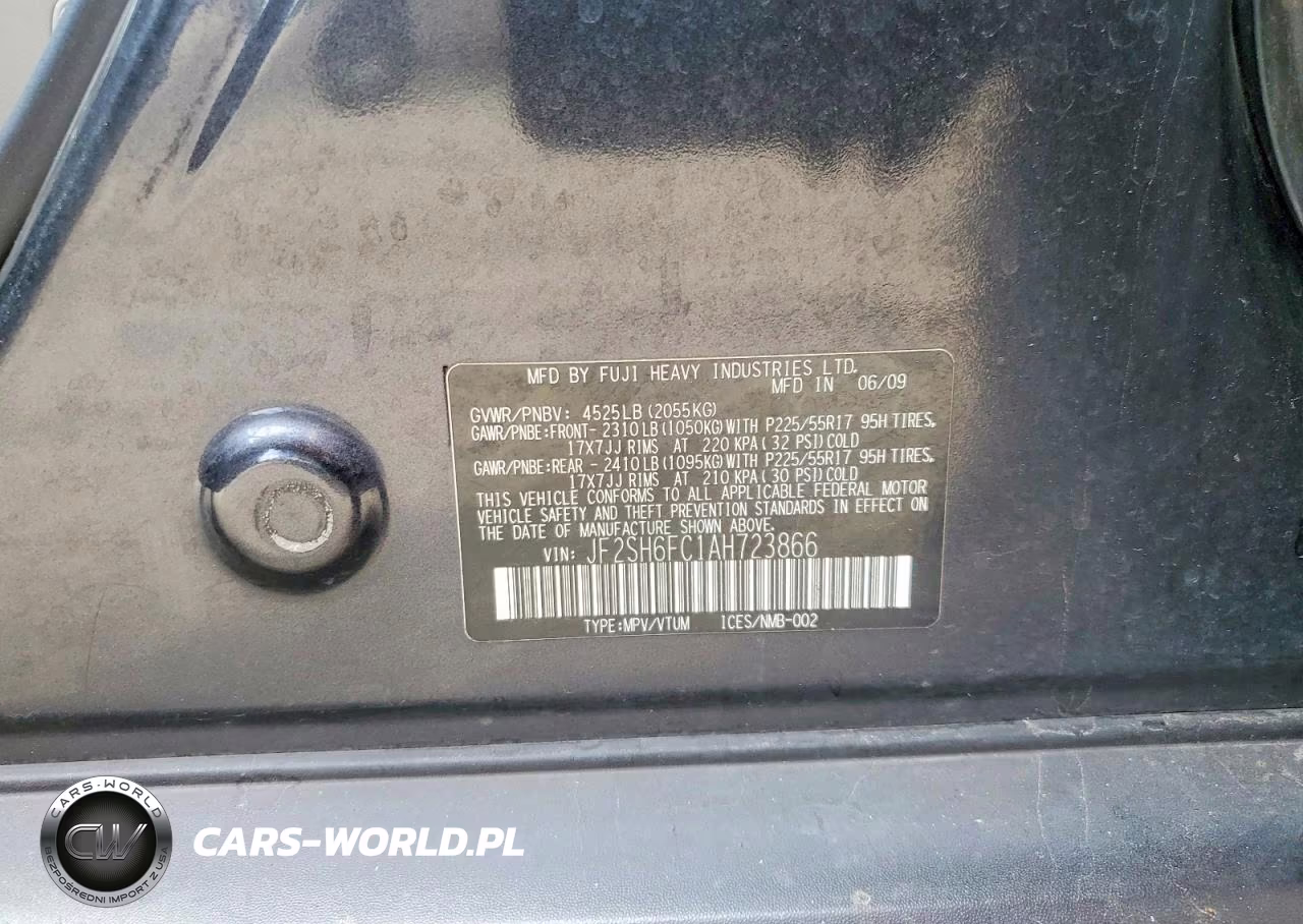 2010 Subaru Forester 2.5Xt Limited VIN:JF2SH6FC1AH723866 - 12