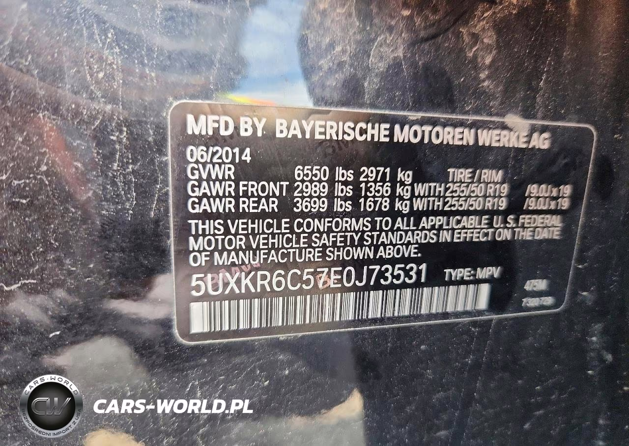 2014 BMW X5 xDrive50I VIN:5UXKR6C57E0J73531 - 12