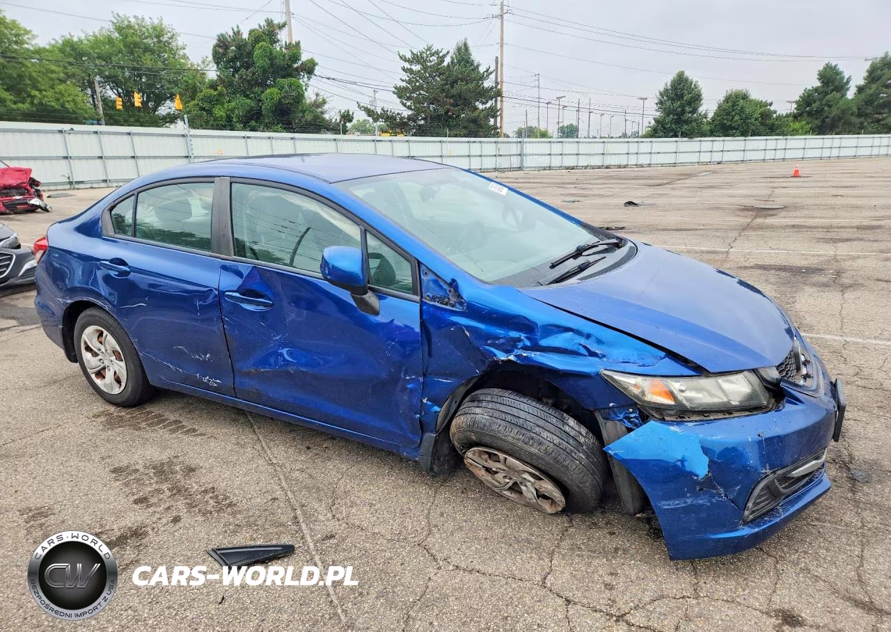 2013 Honda Civic Lx VIN:19XFB2F50DE016277 - 4
