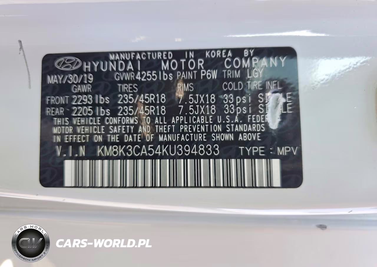 2019 Hyundai Kona Limited VIN:KM8K3CA54KU394833 - 13